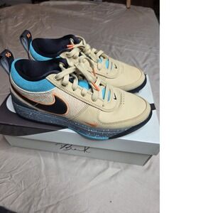 Nike Book 1 Hemp Teal Orange Men's Sz 7.5 Bold Basketball Shoe